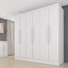 Guarda Roupa Casal 6 Portas 4 Gavetas Munique 180cm Espresso Móveis