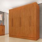 Guarda Roupa Casal 6 Portas 4 Gavetas Munique 180cm Espresso Móveis