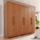 Guarda-Roupa Casal 6 Portas 4 Gavetas New Malibu Espresso Móveis