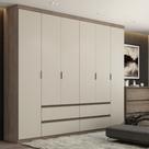 Guarda Roupa Casal 6 Portas 4 Gavetas Nobre THB