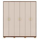 Guarda Roupa Casal 6 Portas 4 Gavetas Nor Vlr Imbuia Fend