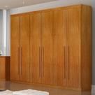Guarda Roupa Casal 6 Portas 4 Gavetas - Uberaba-Cinamomo - Star Móveis
