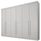 Guarda Roupa Casal 6 Portas 4 Gavetas - Uberaba-Neve - Star Móveis