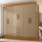 Guarda-Roupa Casal 6 Portas 6 Gavetas 100% MDF Berlin Espresso Móveis