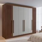 Guarda-roupa Casal 6 Portas 6 Gavetas 100% Mdf Dobradiça Slow Zeus Plus