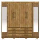 Guarda-roupa Casal 6 Portas 6 Gavetas 100% Mdf Espelho Cadence Nature-brisa Guarda-roupa Casal 6 Portas 6 Gavetas 100% Mdf Espelho Cadence Nature-brisa
