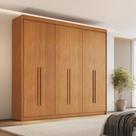 Guarda Roupa Casal 6 Portas 6 Gavetas 100% MDF Santiago Cinamomo Marrom Guarda Roupa Casal 6 Portas 6 Gavetas 100% MDF Santiago Cinamomo Marrom