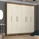 Guarda-Roupa Casal 6 Portas 6 Gavetas 100% MDF Sevilla