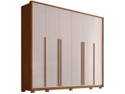 Guarda Roupa Casal 6 Portas 6 Gavetas 265cm Quintus Freijó/Off White - Caemmun