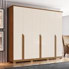 Guarda Roupa Casal 6 Portas 6 Gavetas Andréas Henn Nature Com Off White