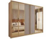 Guarda-roupa Casal 6 Portas 6 Gavetas Caemmun Cristal