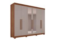 Guarda-roupa Casal 6 Portas 6 Gavetas com Espelho Órion Premium Salleto