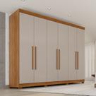 Guarda-roupa Casal 6 Portas 6 Gavetas com Pés 100% Mdf Órion Plus