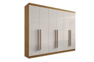 Guarda Roupa Casal 6 Portas 6 Gavetas Da Vinci Cinamomo Off White 100% MDF - D' Doro Móveis Guarda Roupa Casal 6 Portas 6 Gavetas Da Vinci Cinamomo Off White 100% MDF - D' Doro Móveis