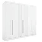 Guarda Roupa Casal 6 Portas 6 Gavetas - Da Vinci Plus Ripado-Branco - Móveis D'Doro Guarda Roupa Casal 6 Portas 6 Gavetas - Da Vinci Plus Ripado-Branco - Móveis D'Doro