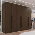 Guarda Roupa Casal 6 Portas 6 Gavetas Gramado 100% MDF Marrom/New Canion