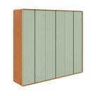 Guarda Roupa Casal 6 Portas 6 Gavetas Loop Amêndoa Clean e Selvia Guarda Roupa Casal 6 Portas 6 Gavetas Loop Amêndoa Clean e Selvia