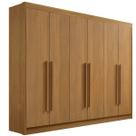 Guarda Roupa Casal 6 Portas 7 Gavetas - New Athos-Cinamomo - Móveis D'Doro