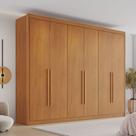 Guarda-Roupa Casal 6 Portas 8 Gavetas 100% MDF Eloá Cinamomo