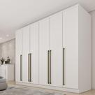 Guarda Roupa Casal 6 Portas 8 Gavetas 270cm Portugal Yescasa