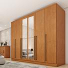 Guarda Roupa Casal 6 Portas 8 Gavetas com Espelho Portugal 270cm Yescasa Marrom/Cinamomo Guarda Roupa Casal 6 Portas 8 Gavetas com Espelho Portugal 270cm Yescasa Marrom/Cinamomo