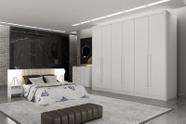 Guarda Roupa Casal 6 Portas 8 Gavetas - Himalaia-Branco - Móveis Novo Horizonte Guarda Roupa Casal 6 Portas 8 Gavetas - Himalaia-Branco - Móveis Novo Horizonte