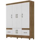 Guarda Roupa Casal 6 Portas 9120 Naturale Branco Moval Guarda Roupa Casal 6 Portas 9120 Naturale Branco Moval