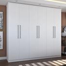 Guarda-Roupa Casal 6 Portas 976P Branco Guarda-Roupa Casal 6 Portas 976P Branco