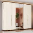 Guarda-Roupa Casal 6 Portas Bater 6 Gavetas Premium Henn Roupeiro