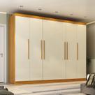 Guarda-Roupa Casal 6 Portas Carnaúba CabeCasa MadeiraOriginals 100% MDF