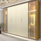 Guarda-roupa Casal 6 Portas com 2 Portas Reflecta com Pés com Led Innova 100% MDF