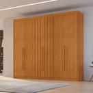 Guarda Roupa Casal 6 Portas com 2 Portas Ripadas 6 Gavetas Dubai