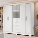 Guarda Roupa Casal 6 Portas Com Espelho 100% MDF NT6030 Notável Móveis