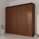 Guarda-roupa Casal 6 Portas com Espelho Interno Giratório 263cm 100% Mdf Turim Espresso Móveis