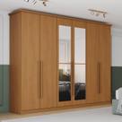 Guarda Roupa Casal 6 Portas com Espelho Leblon