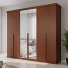 Guarda-roupa Casal 6 Portas com Espelhos 267cm Mdf Linhares
