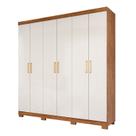 Guarda-roupa Casal 6 Portas com Pé e Espelho Interno Giratório 199cm 100% Mdf Paraty Espresso Móveis Guarda-roupa Casal 6 Portas com Pé e Espelho Interno Giratório 199cm 100% Mdf Paraty Espresso Móveis