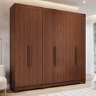 Guarda-roupa Casal 6 Portas com Pés 234cm 100% Mdf Boston Espresso Móveis
