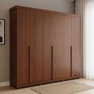 Guarda-roupa Casal 6 Portas com Pés 267cm 100% Mdf Linhares Espresso Móveis