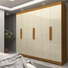 Guarda-roupa Casal 6 Portas com Pés Império