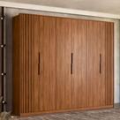 Guarda Roupa Casal 6 Portas Com Ripado e 6 Gavetas Equador
