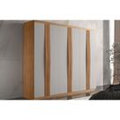 Guarda Roupa Casal 6 Portas e 2 Gavetas Grécia Naturale/Off White - Rufato