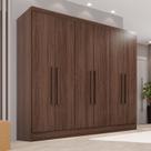 Guarda-roupa Casal 6 Portas e 2 Gavetas Safira