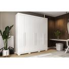 Guarda Roupa Casal 6 Portas e 3 Gavetas Ágata Branco - ACP