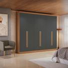Guarda-roupa Casal 6 Portas e 3 Gavetas Bigger Prime