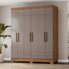 Guarda-roupa Casal 6 Portas e 3 Gavetas com Pés Abs Modelo B369