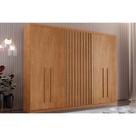Guarda Roupa Casal 6 Portas e 4 Gavetas Denver Naturale - Rufato
