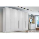 Guarda Roupa Casal 6 Portas e 4 Gavetas Robust/Livorno Branco - Novo Horizonte