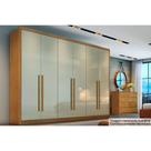 Guarda Roupa Casal 6 Portas e 4 Gavetas Robust/Livorno Plus Cumaru/Fendi 25 - Novo Horizonte