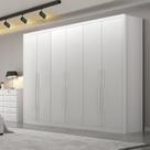 Guarda-roupa Casal 6 Portas e 6 Gavetas 100% Mdf Reno 276x236cm